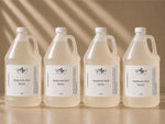Four bottles of Vash Hyaluronic Acid Serum on a beige background